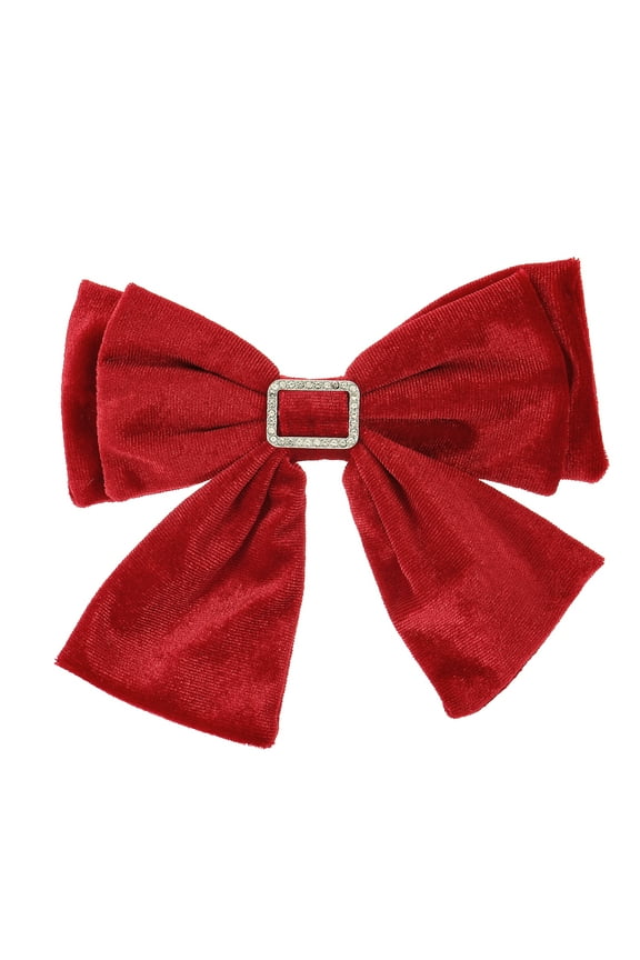 Holilday Time Red Velvet Hair Bow, 1 Piece