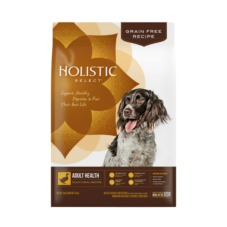 Holistic Select Natural Grain Free Dry Dog Food Duck Meal Recipe