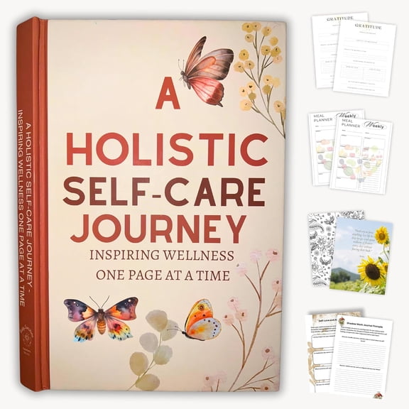 Holistic Self Care Journal for Women & Men-Inspiring Wellness One Page at a Time- 5-minute Journal- Mental Guided Journal-Shadow Work, Self-Love, Affirmations- Coloring Book, Daily Planner