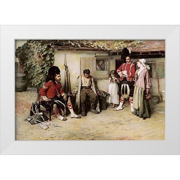 Holl, Frank 14x11 White Modern Wood Framed Museum Art Print Titled - Deserted