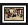 thumbnail image 1 of Holl, Frank 24x17 Black Ornate Wood Framed with Double Matting Museum Art Print Titled - Deserted, 1 of 4