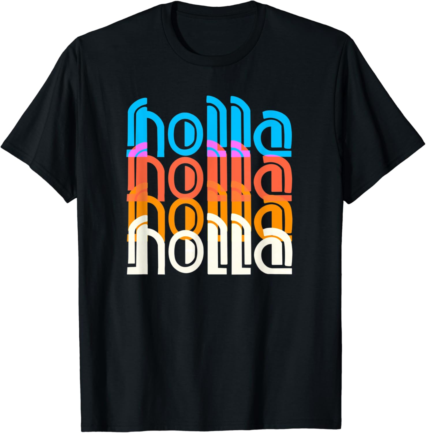 “Holla” Graffiti-Style Urban Streetwear T-Shirt
