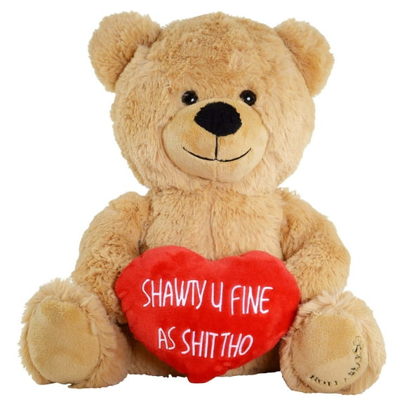 Hollabears Shawty U Fine Teddy Bear Funny Plush For The Girlfriend, Boyfriend Or Best Friend