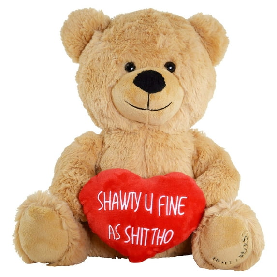 Hollabears Shawty U Fine Teddy Bear Funny Plush For The Girlfriend, Boyfriend Or Best Friend