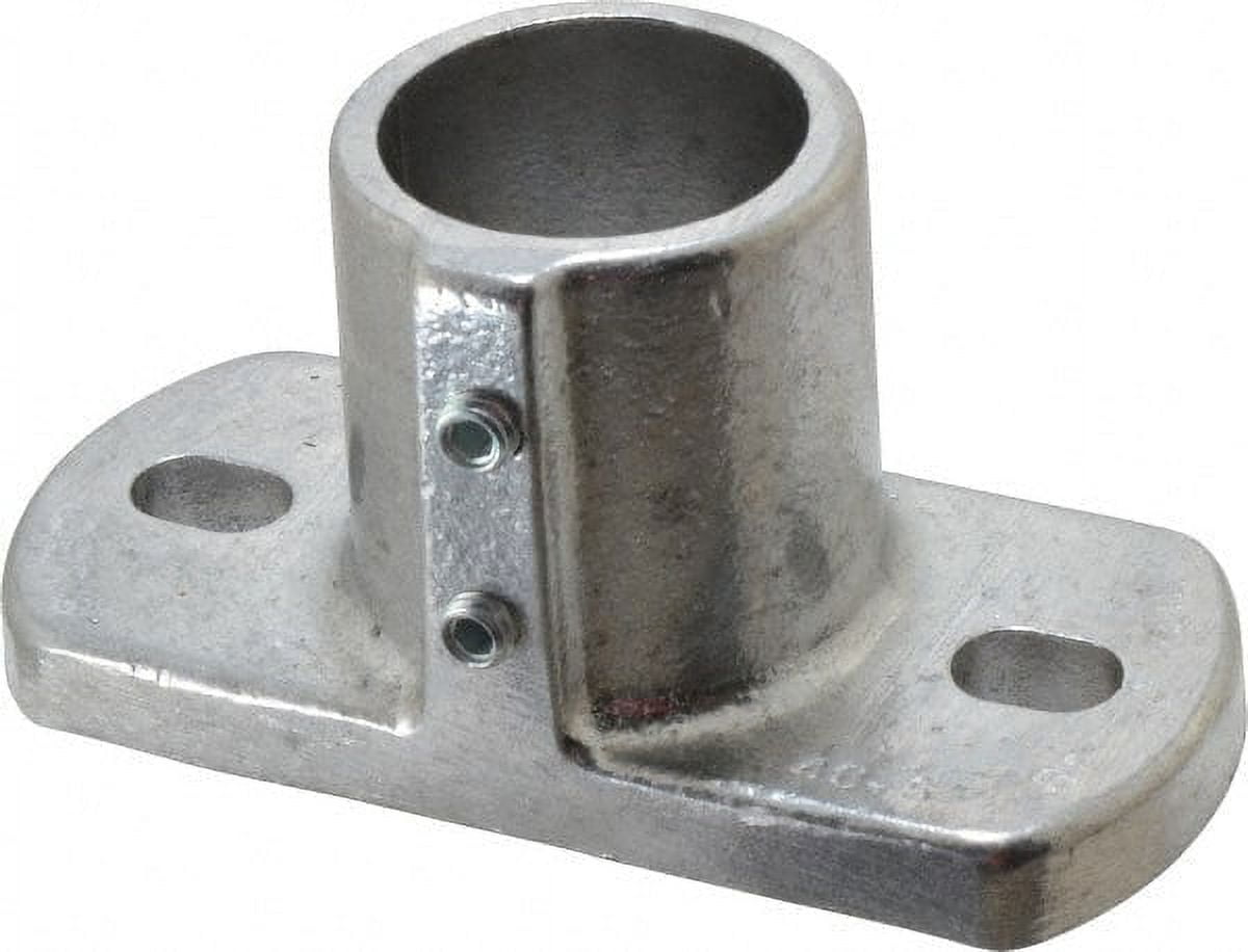 Hollaender 11/2" Pipe, Base Flange, Aluminum Alloy Flange Pipe Rail