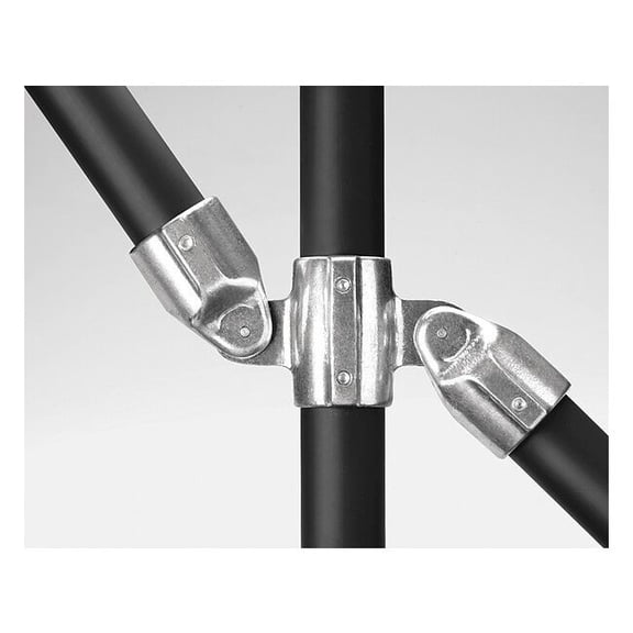 Structural Pipe Fitting, Cross, Aluminum, 2 in Pipe Size, 32510 lb Tensile Strength 19-6