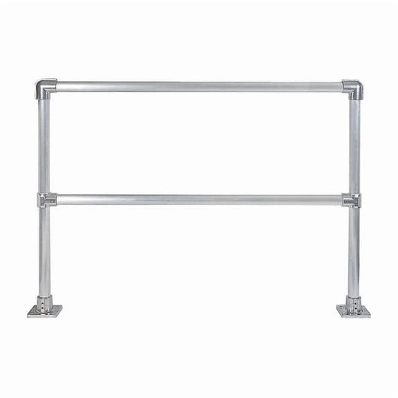 Hollaender Handrail Section,6 Ft,Aluminum Mil 50230