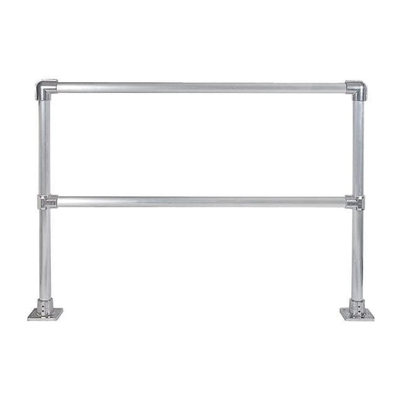 Hollaender Handrail Section,6 Ft,Aluminum Mil 50230