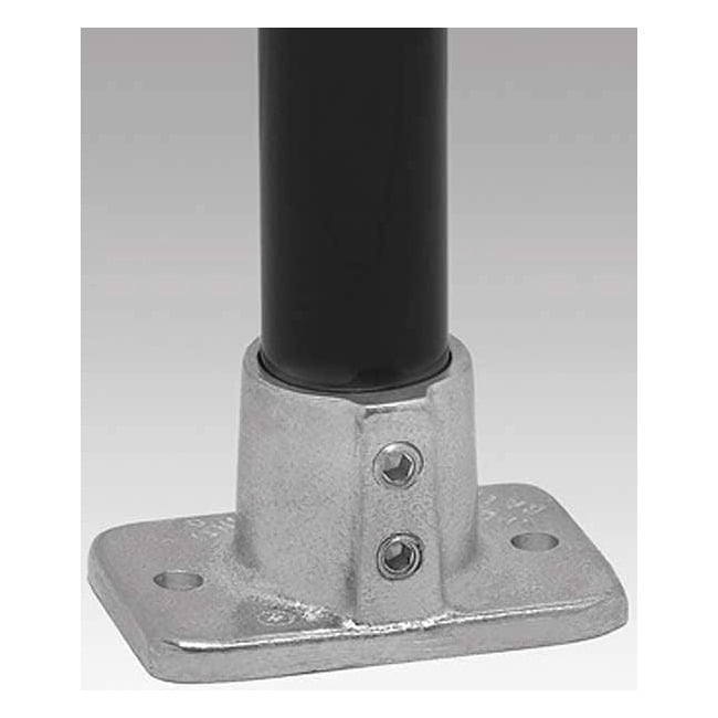 Structural Pipe Fitting, Base Flange, Aluminum, 1 in Pipe Size, 32510 ...