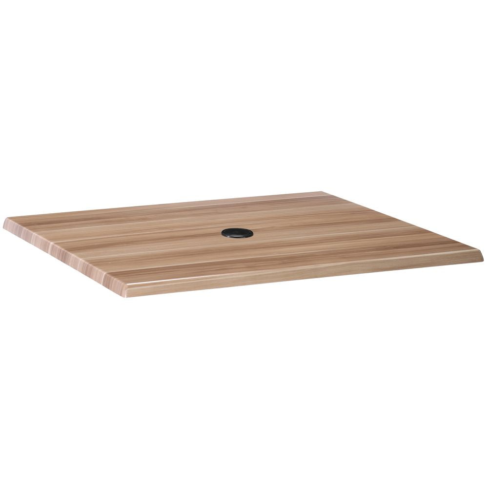 Holland 36" EnduroTop Square Table Top with Hole in Natural