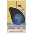 thumbnail image 1 of Holland American Line, 1936. Framed Vintage Travel Poster, 1 of 11