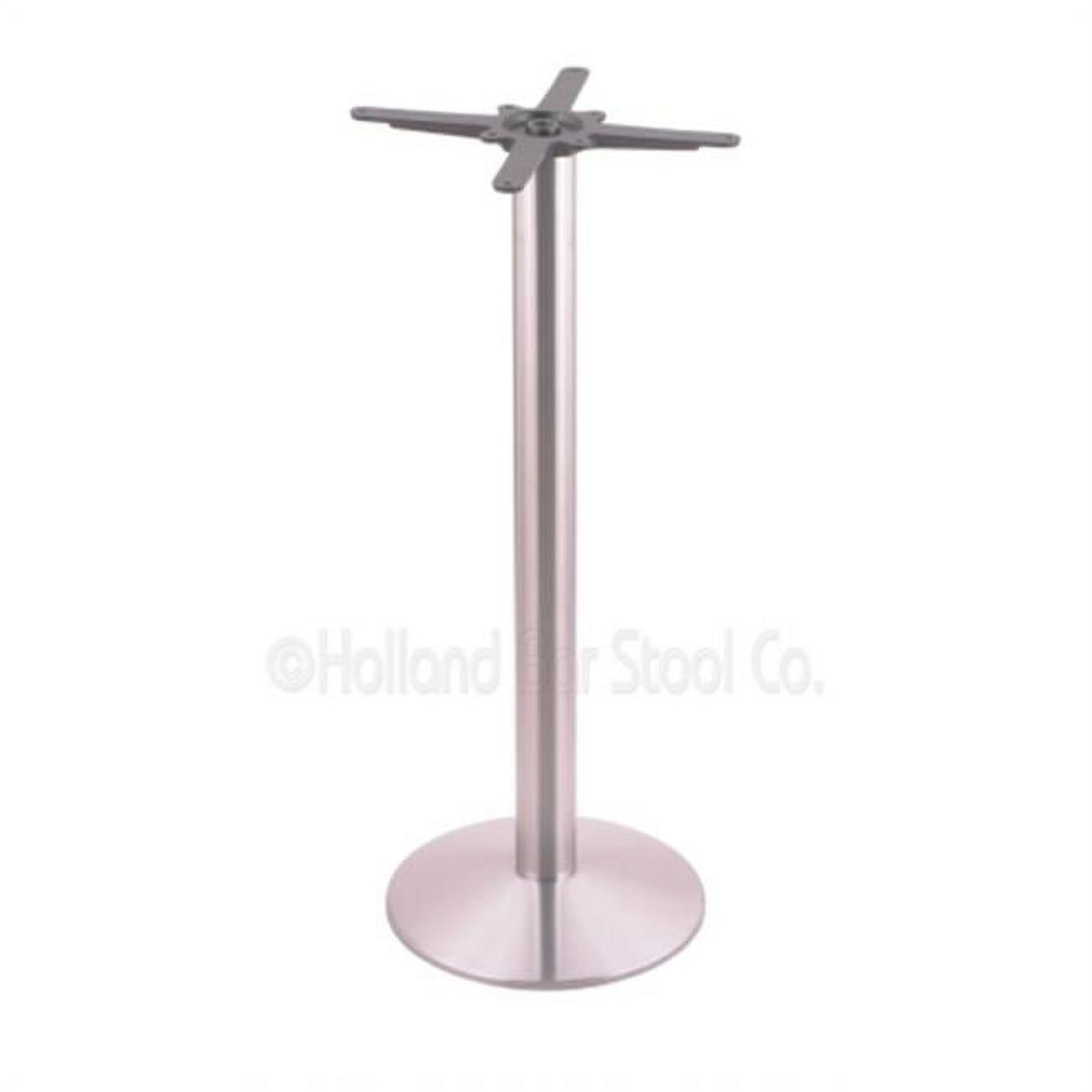 Holland Bar Stool 2141636SS 214 Stainless Cast Iron Counter Height Base with 16 in. Dia. Round