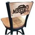 thumbnail image 1 of Holland Bar Stool  25 in. L038 - Black Wrinkle North Dakota State Swivel Bar Stool with Laser Engraved Back - Black - 25in., 1 of 3