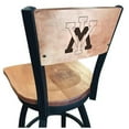 thumbnail image 1 of Holland Bar Stool  25 in. L038 - Black Wrinkle Virginia Military Institute Swivel Bar Stool with Laser Engraved Back, 1 of 3