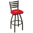 thumbnail image 1 of Holland Bar Stool  30 in. L014 - Black Wrinkle Jimi Hendrix Experience Red Swivel Bar Stool with Ladder Style Back, 1 of 2