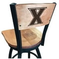 thumbnail image 1 of Holland Bar Stool  30 in. L038 - Black Wrinkle Xavier Swivel Bar Stool with Laser Engraved Back, 1 of 2