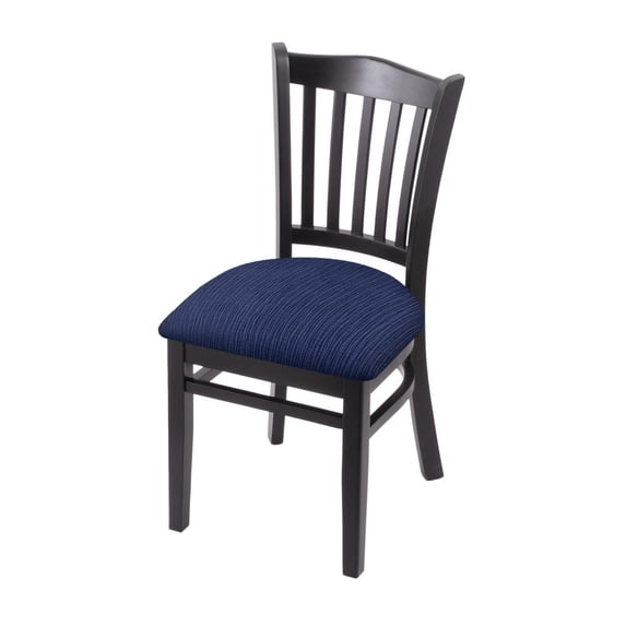 Holland Bar Stool 3120 18" Chair with Black Finish and Graph Anchor Seat