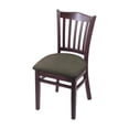 thumbnail image 1 of Armless Chair in Dark Cherry Finish with Graph Chalice Seat, 1 of 2