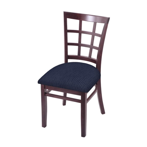 Holland Bar Stool 3130 18" Chair with Dark Cherry Finish and Graph Anchor Seat