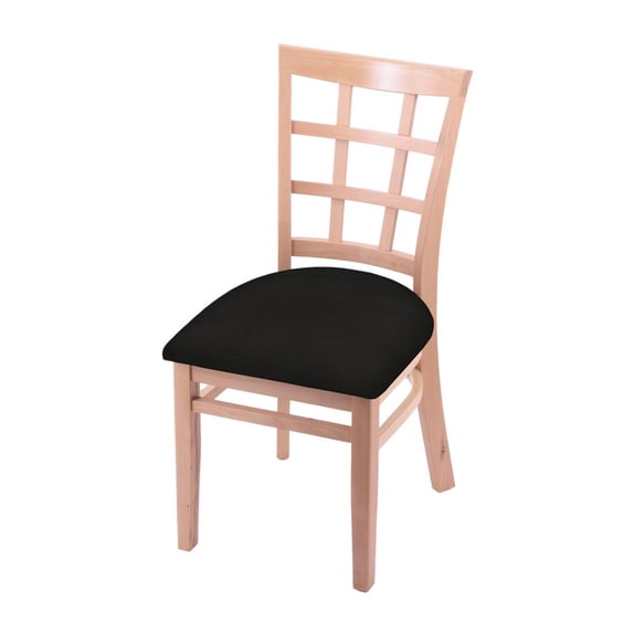 18 in. Chair with Canter Espresso Seat in Natural