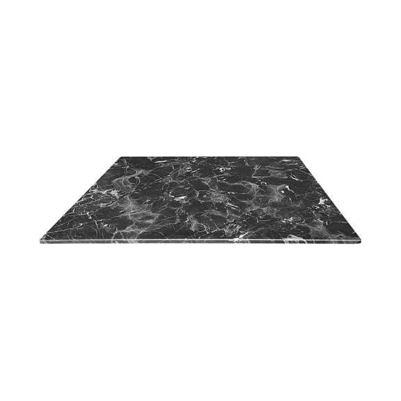 32" x 32" Black Marble, Indoor/Outdoor All-Season EuroSlim Table Top by the Holland Bar Stool Co.