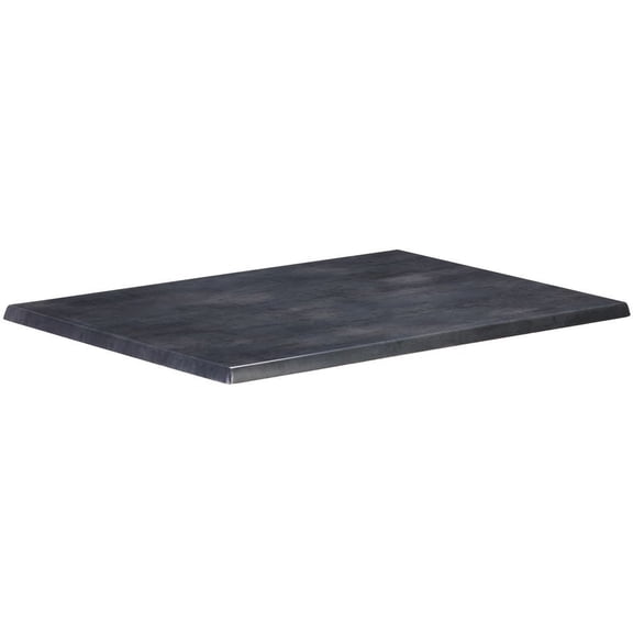Holland 30" EnduroTop Rectangle Table Top in Black Steel