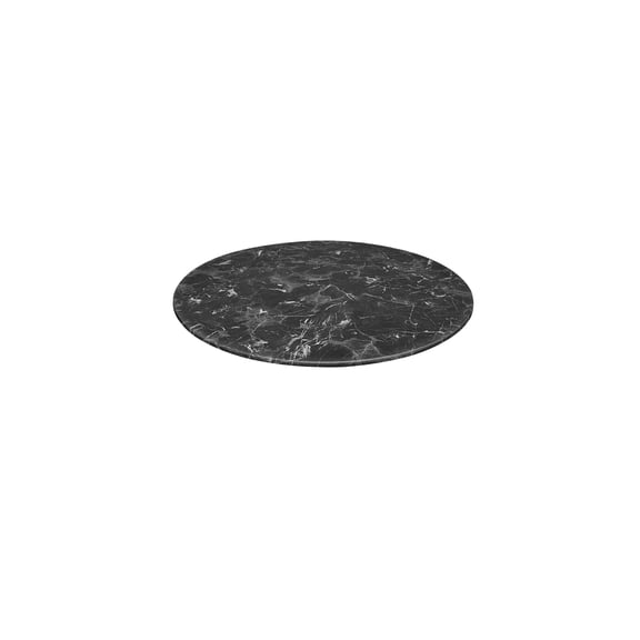 36" Diameter Black Marble, Indoor/Outdoor All-Season EuroSlim Table Top by the Holland Bar Stool Co.