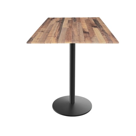 Holland Bar Stool 36" Tall OD214 Indoor/Outdoor All-Season Table with 36" x 36" Rustic Top