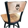 thumbnail image 1 of Holland Bar Stool  36 in. L038 - Black Wrinkle Connecticut Swivel Bar Stool with Laser Engraved Back, 1 of 2