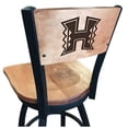 thumbnail image 1 of Holland Bar Stool  36 in. L038 - Black Wrinkle Hawaii Swivel Bar Stool with Laser Engraved Back, 1 of 2