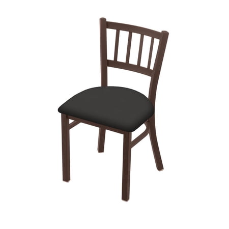 Holland Bar Stool 610 Contessa 18" Chair with Bronze Finish and Canter Iron Seat