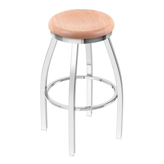 Holland Bar Stool Co Misha 30 in. Swivel Bar Stool with Wood Seat
