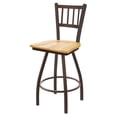 thumbnail image 1 of Holland Bar Stool Co Misha 30 in. Swivel Bar Stool with Wood Seat, 1 of 2