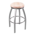 thumbnail image 1 of Holland Bar Stool 802 Misha Stainless Steel 30" Swivel Bar Stool with Natural Maple Seat, 1 of 2