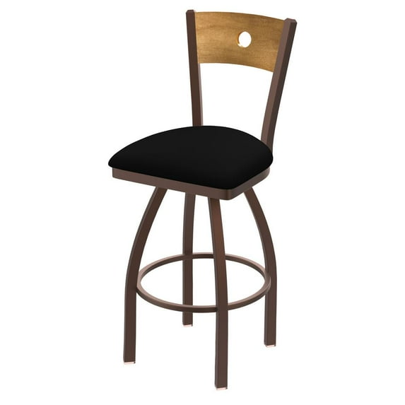 Holland Bar Stool Co Voltaire 30 in. Swivel Bar Stool with Faux Leather Seat