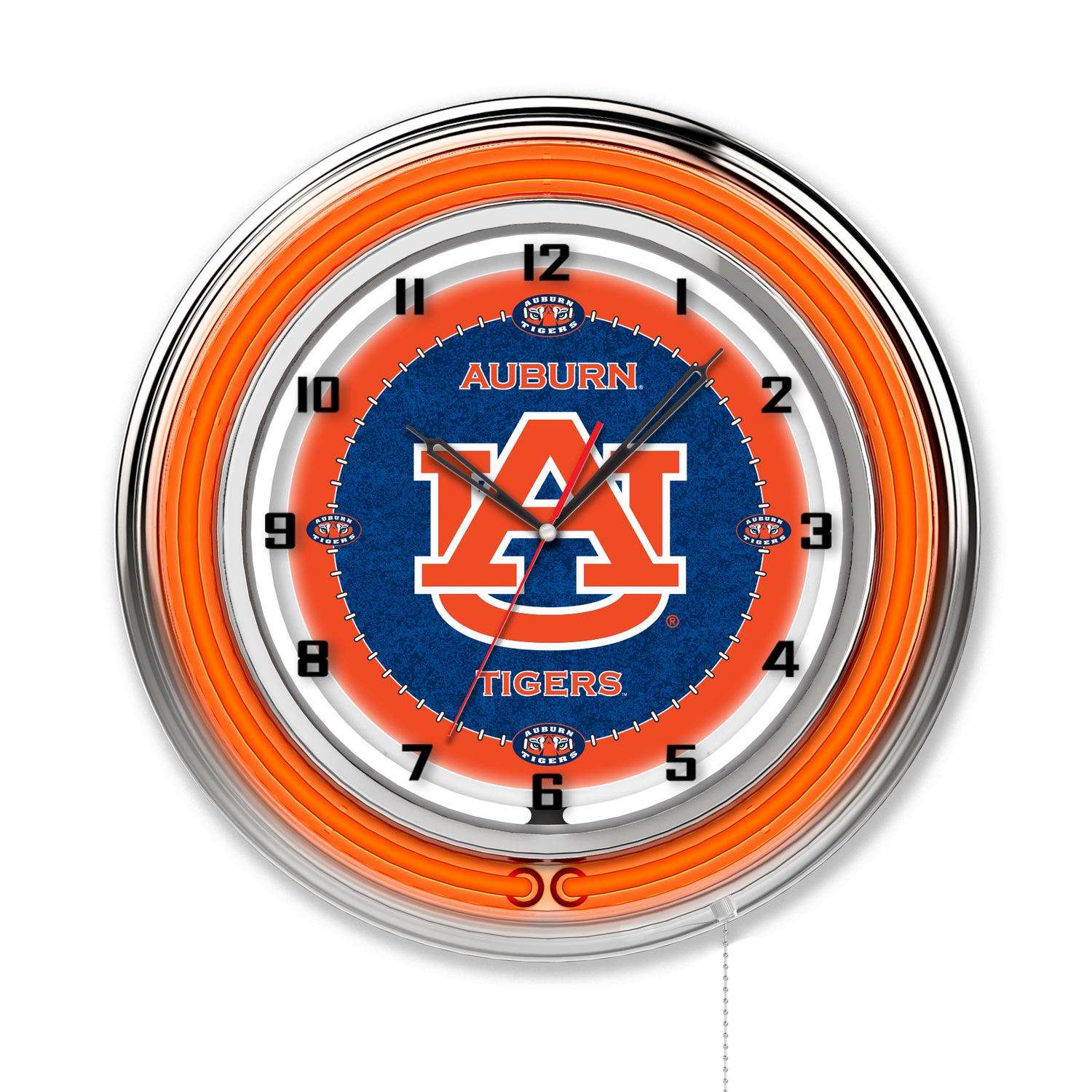 Holland Bar Stool Auburn 19" Neon Clock