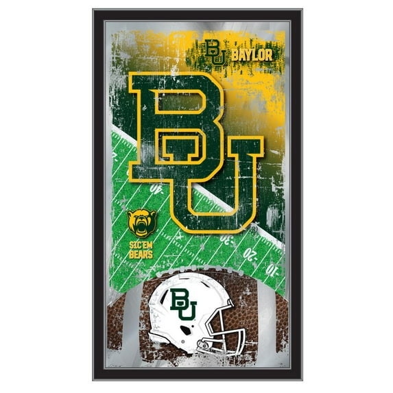 Holland Bar Stool Baylor 15" x 26" Football Mirror