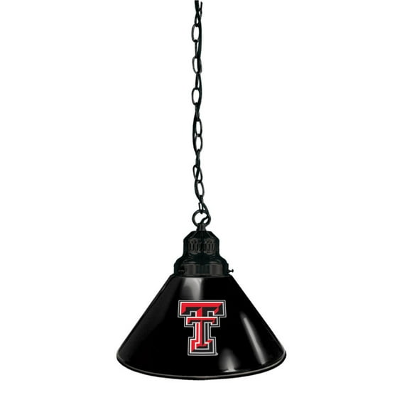 Texas Tech Red Raiders Silver Chain Single Shade Billiard Light
