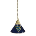 thumbnail image 1 of West Virginia Mountaineers Gold Chain Single Shade Billiard Light, 1 of 4