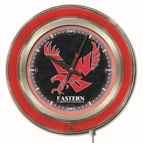 Eastern Washington Eagles 15" Neon Clock