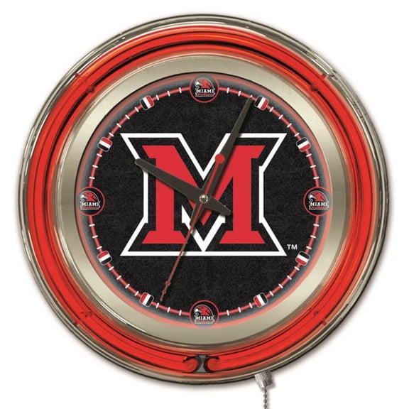 Miami University (OH) 15" Double Neon Wall Clock