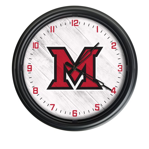 Miami University (OH) Indoor/Outdoor LED Wall Clock