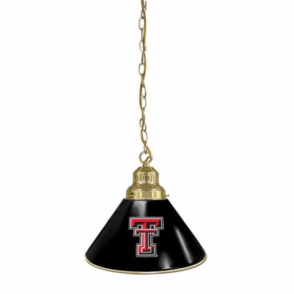 Texas Tech Red Raiders Gold Chain Single Shade Billiard Light