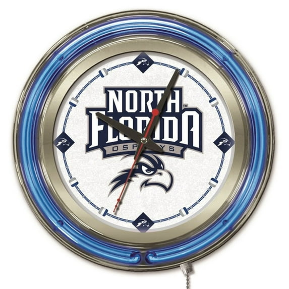 University of North Florida 15" Double Neon Wall Clock