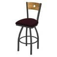 thumbnail image 1 of Holland Bar Stool Co Voltaire 25 in. Keyhole Back Swivel Counter Stool with Faux Leather Seat, 1 of 2