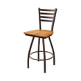 thumbnail image 1 of Holland Jackie XL 30" Bar Stool - Bronze/Medium Maple Seat, 1 of 2