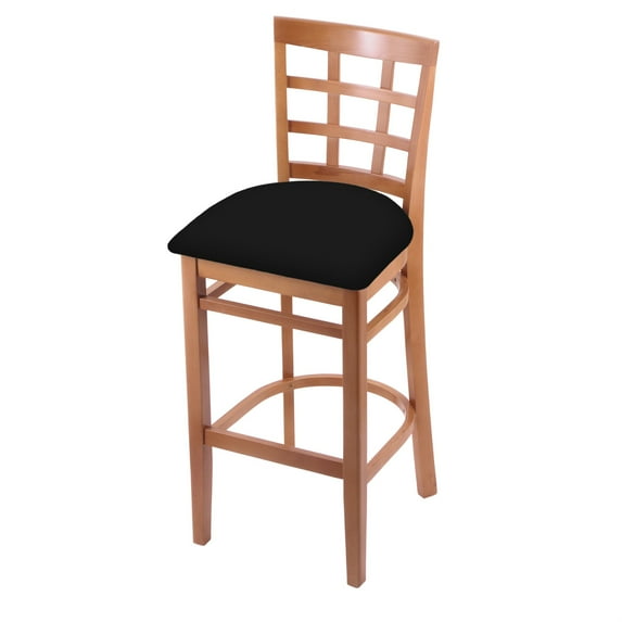 Holland Misha XL 36" Bar Stool - Pewter/Medium Maple Seat