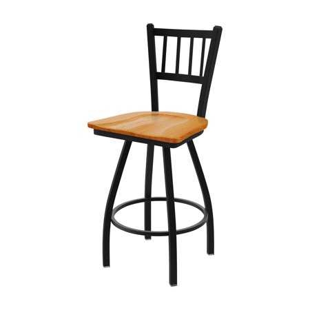 Holland Bar Stool Co. XL 810 Contessa 30" Swivel   with Pewter Finish and Medium Oak Seat