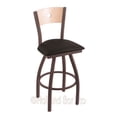 thumbnail image 1 of Holland Voltaire XL 25" Counter Stool - Bronze/Natural/Black Vinyl, 1 of 7