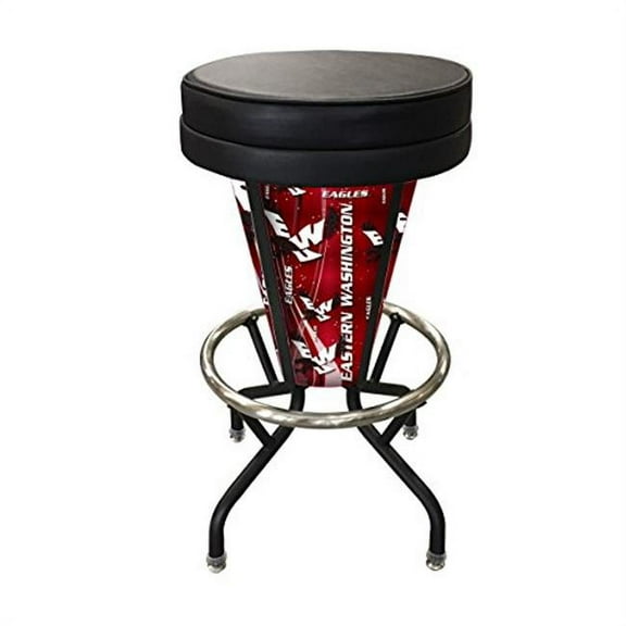 Holland Bar Stool  Eastern Washington Lighted Bar Stool - Black Vinyl